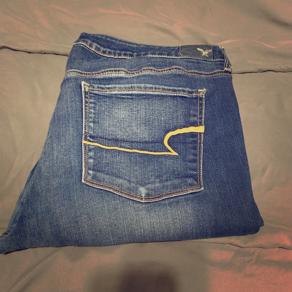AMERICAN EAGLE SKINNY JEANS SIZE 18 SHORT Womens
